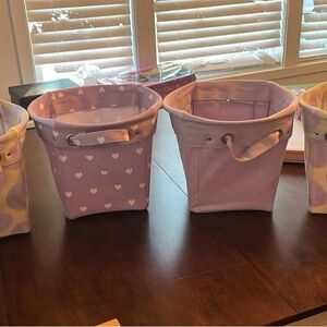Pottery Barn Kids Purple Storage Bins